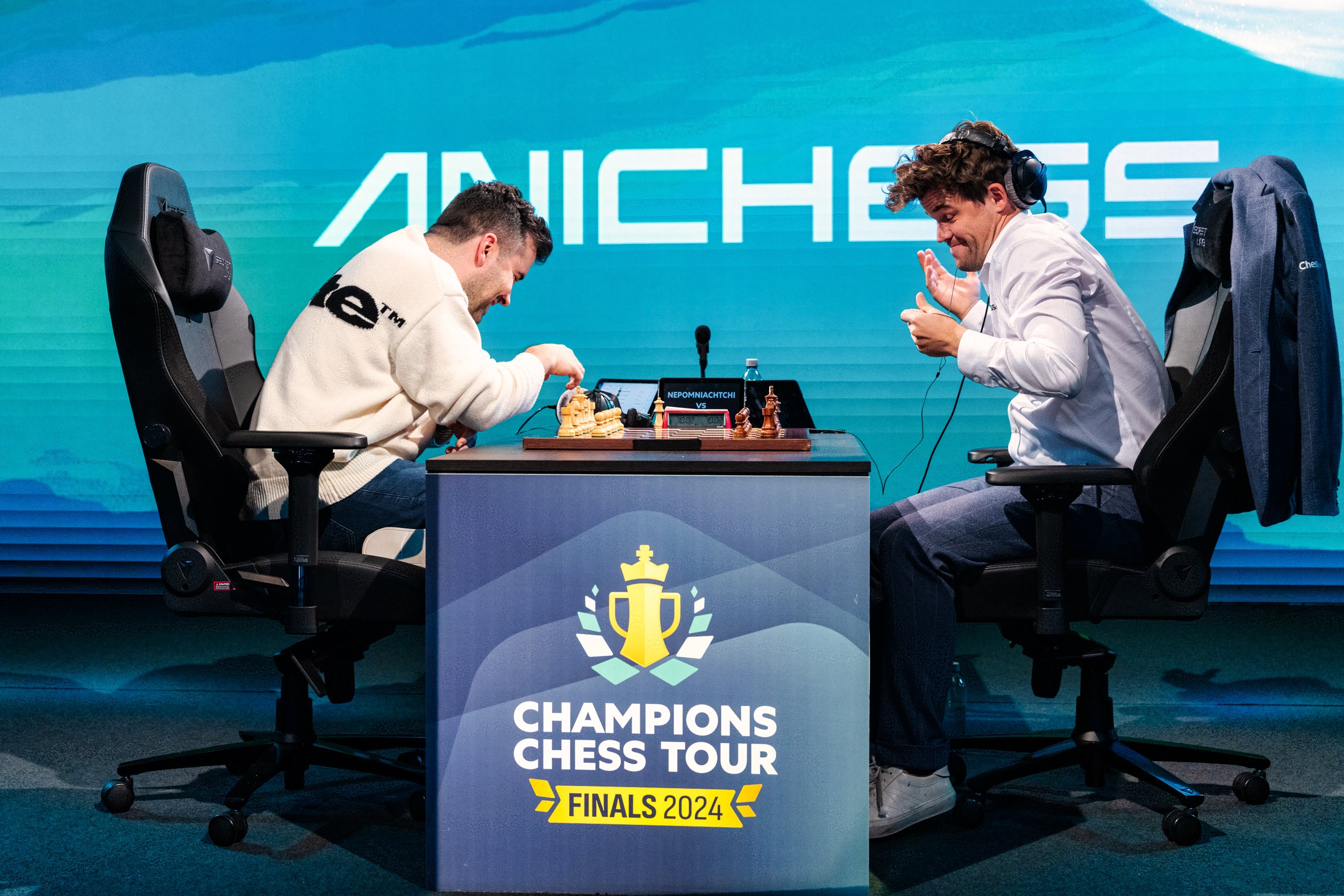 Magnus Carlsen at the Champion Chess Tour Finals